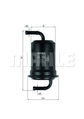 KL703 Mahle Original Фильтр топлива